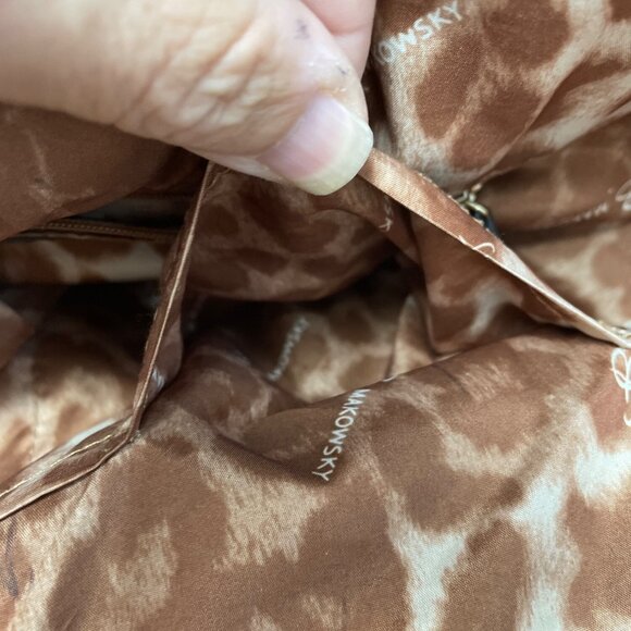 B. Makowsky Womans Black Leather Gold Ware Shoulder Handbag SKU 9423 - Picture 16 of 16